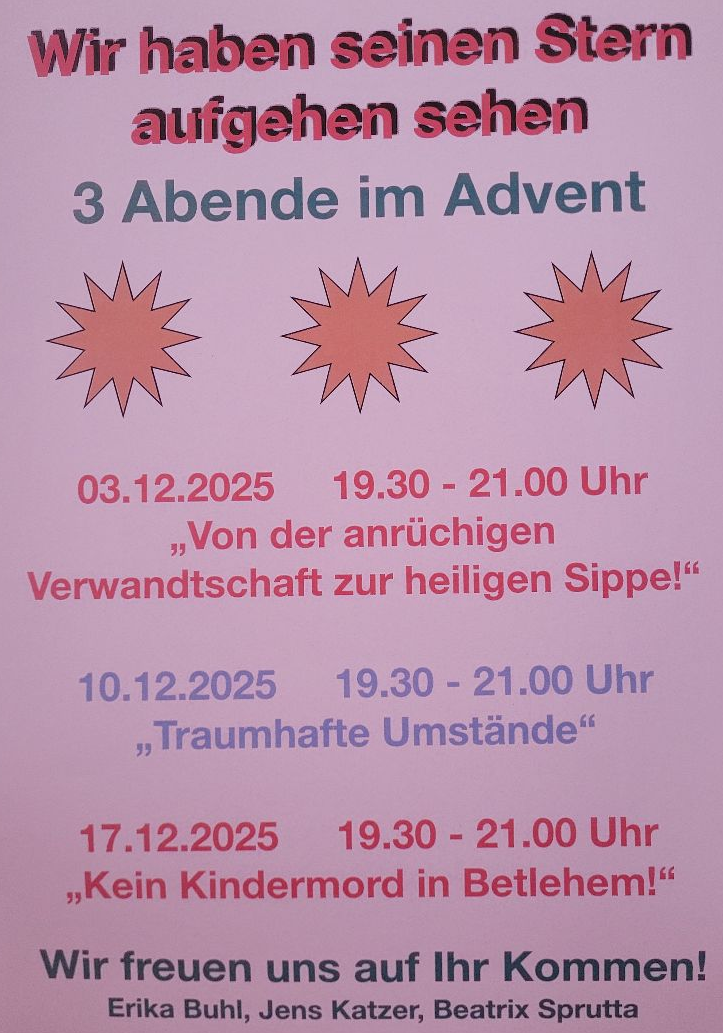 Drei Abende im Advent